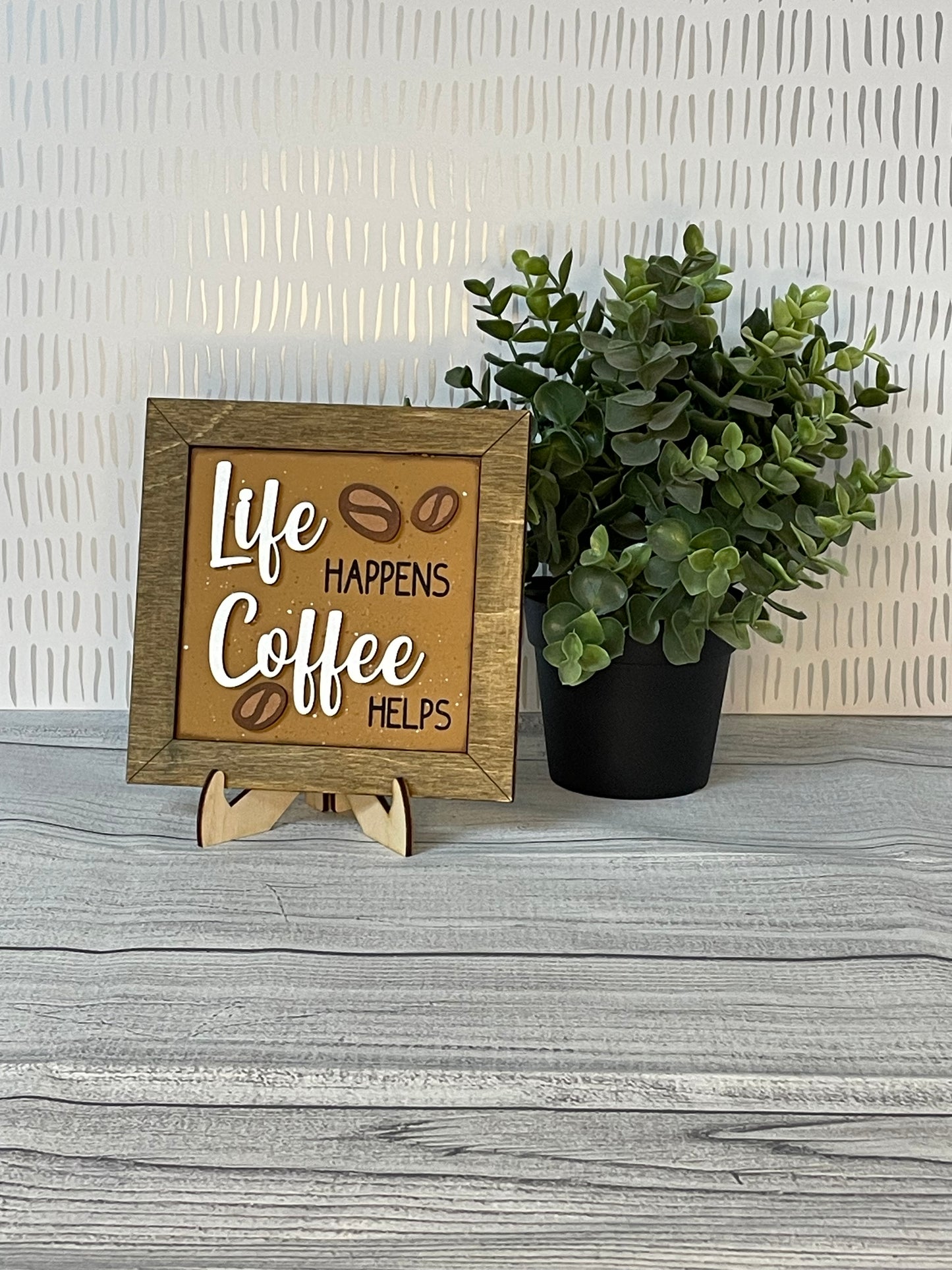 Life Happens, Coffee Helps - Coffee Interchangeable Tiles