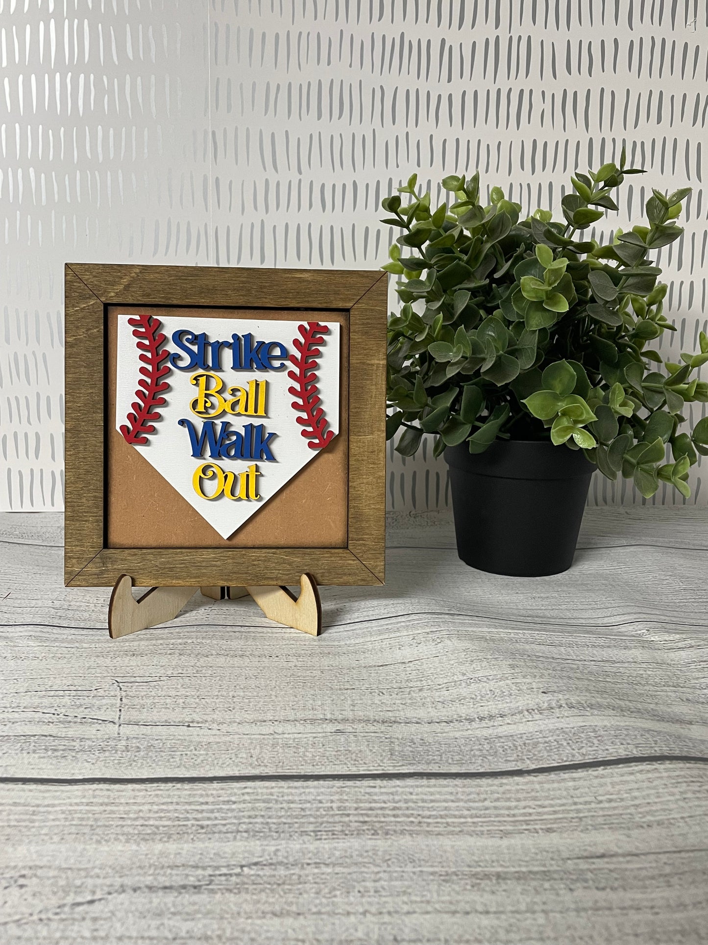 Strike Ball Walk Out- Baseball Interchangeable Tiles