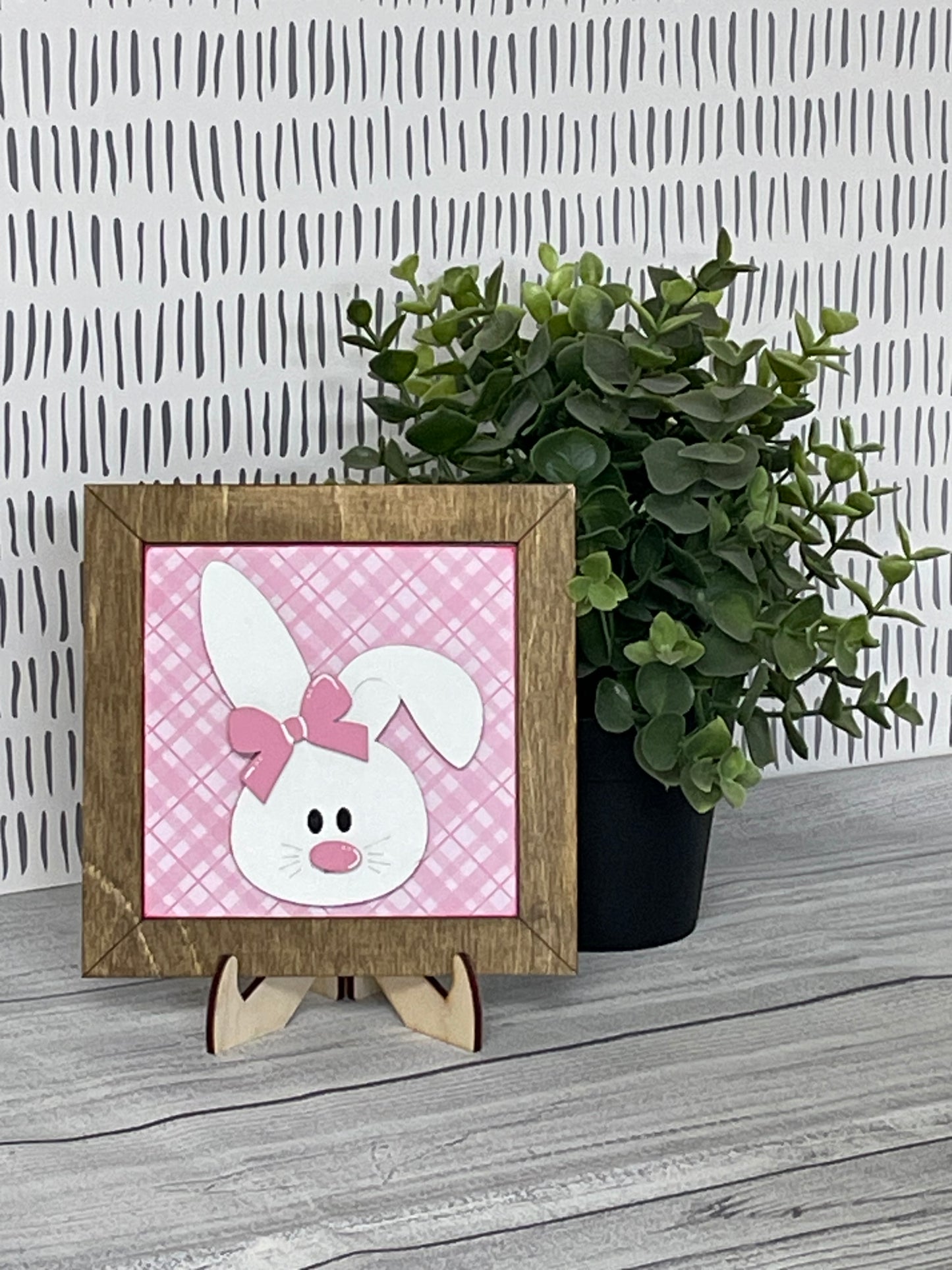 Girl Bunny- Easter Interchangeable Tile