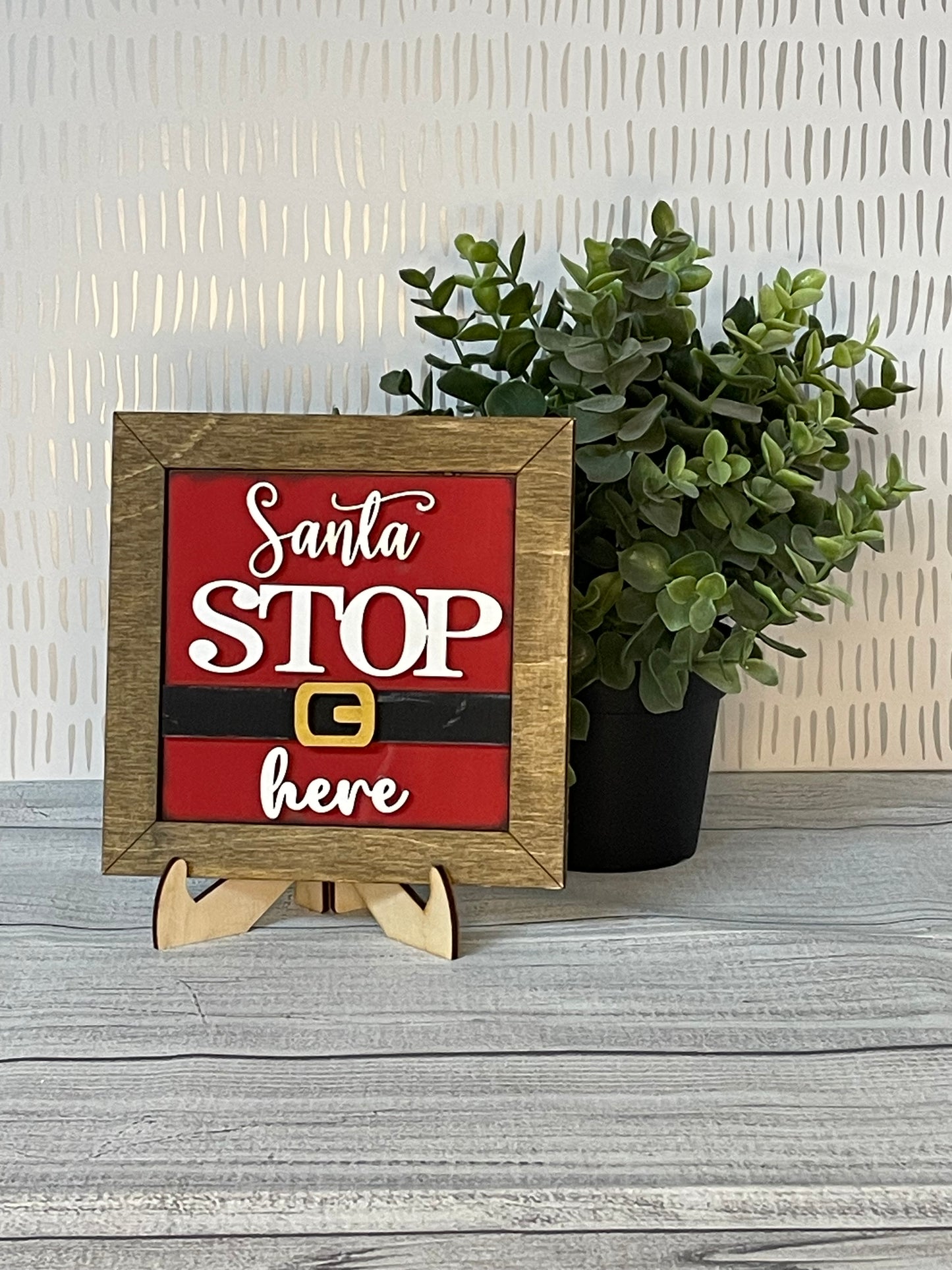 Santa Stop Here- Christmas Interchangeable Tiles