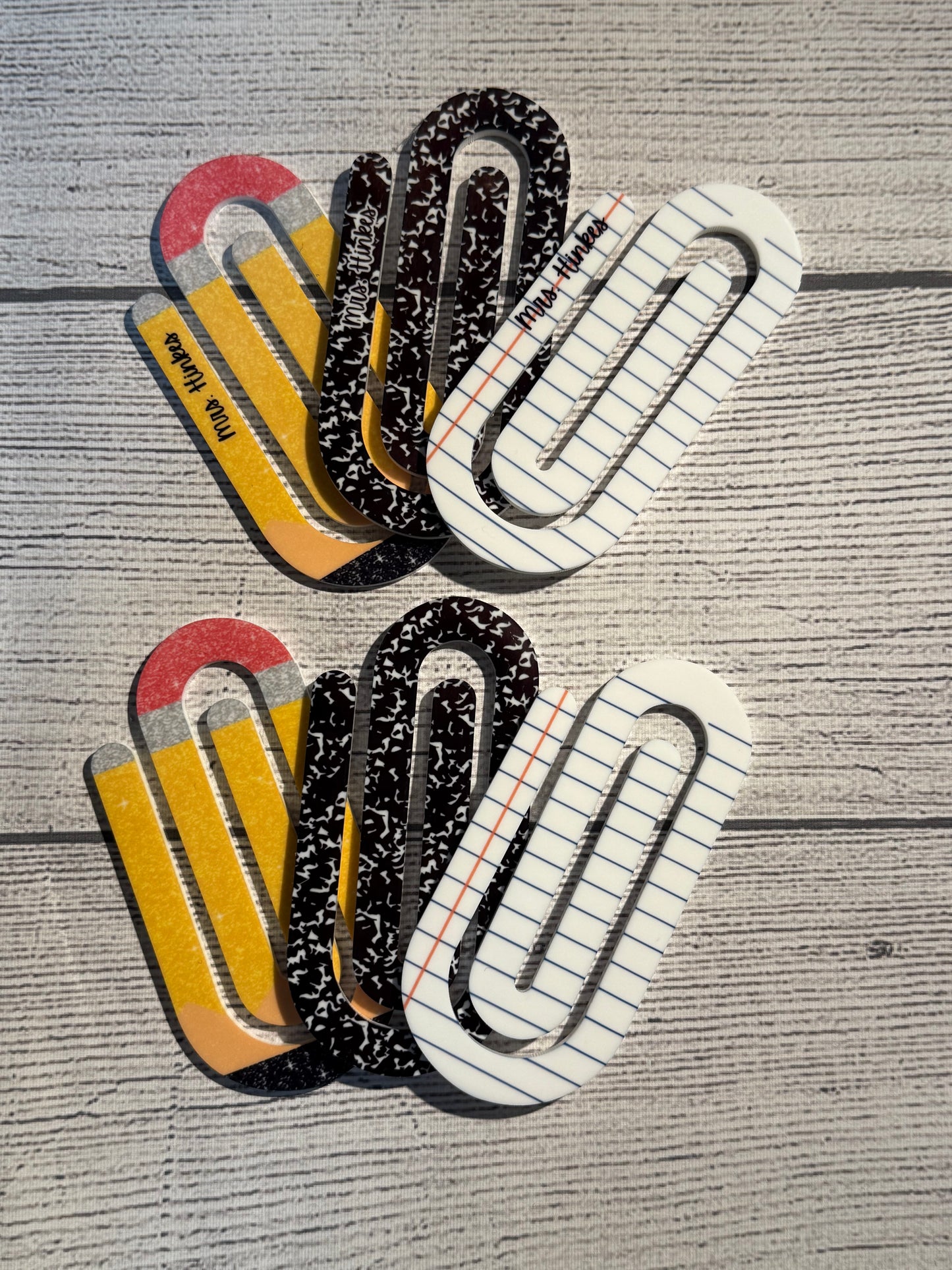 Jumbo Paper Clip Set for Teachers; Personalized Teacher Gift; Back to School Gift; Teacher Appreciation Bookmark
