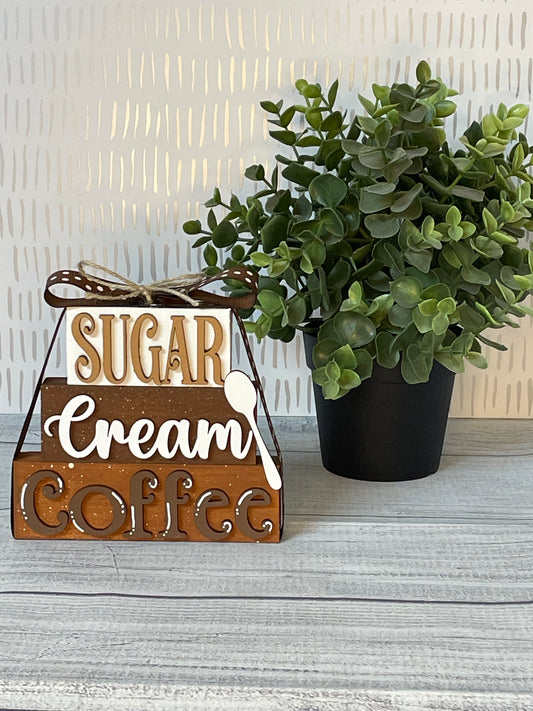Sugar Cream Coffee Stacker