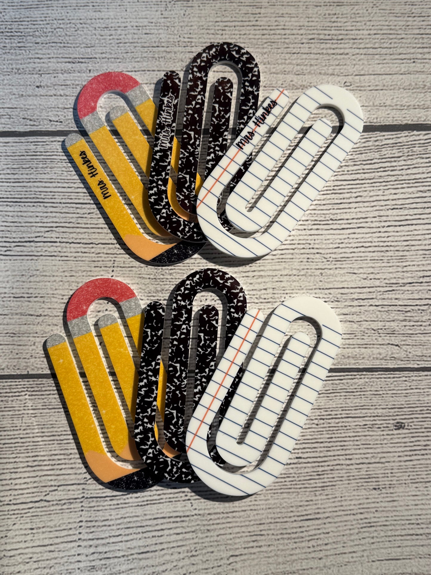 Jumbo Paper Clip Set for Teachers; Personalized Teacher Gift; Back to School Gift; Teacher Appreciation Bookmark