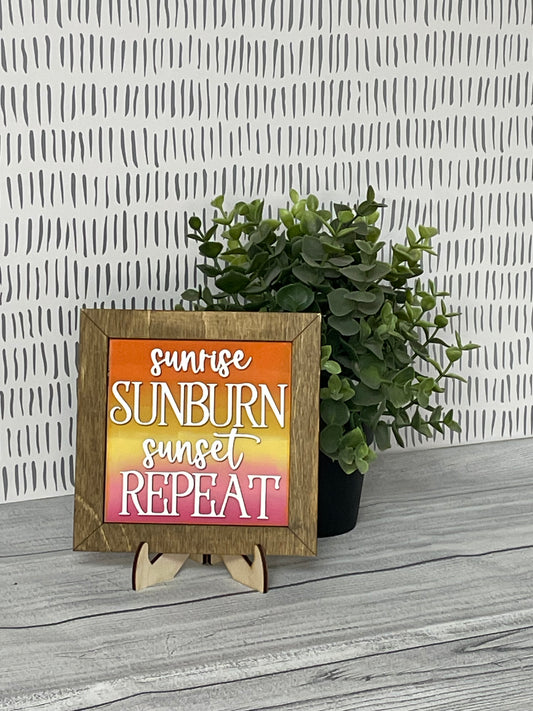 Sunrise Sunburn- Summer Interchangeable Tile