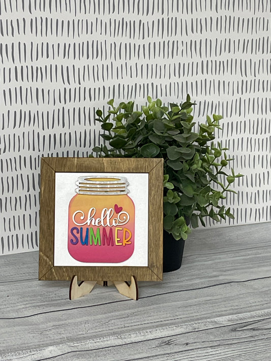 Hello Summer- Summer Interchangeable Tile