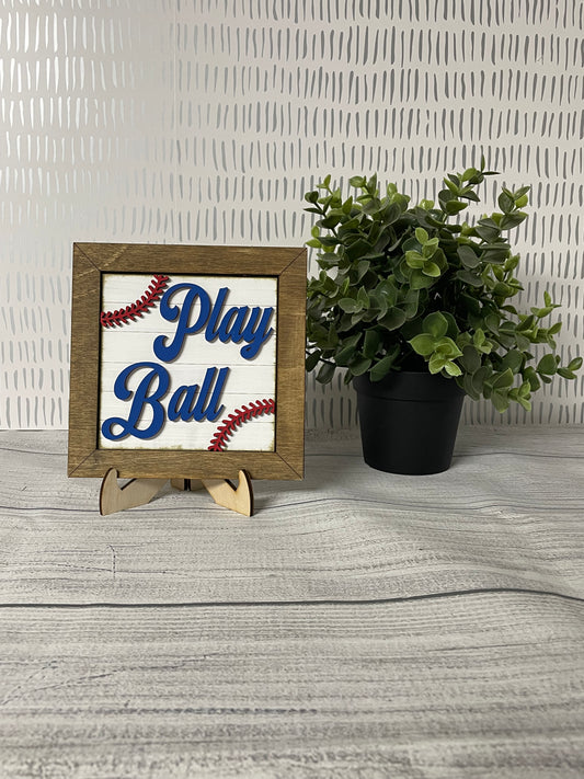 Play Ball- Baseball Interchangeable Tiles