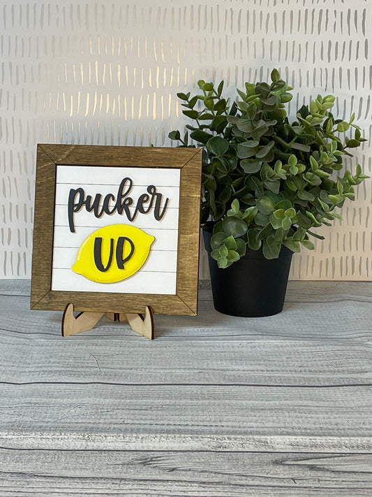 Pucker Up- Lemon Interchangeable Tiles