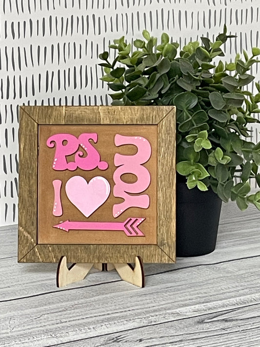 P.S. I Love You- Valentine's Day Interchangeable Tile