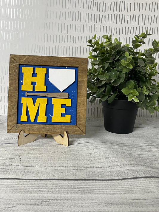 HOME- Baseball Interchangeable Tiles