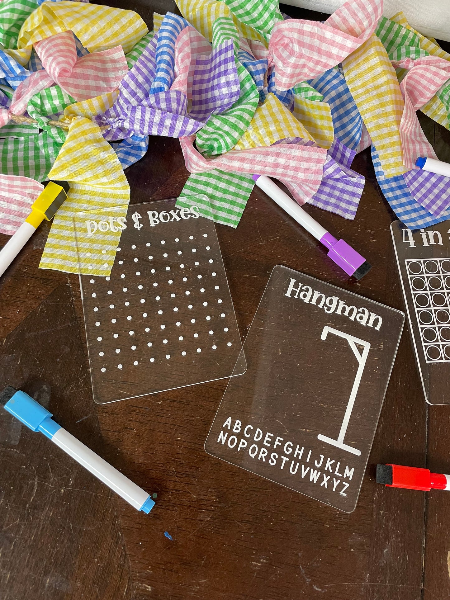 Reusable Dry Erase Travel Board Game For Kids