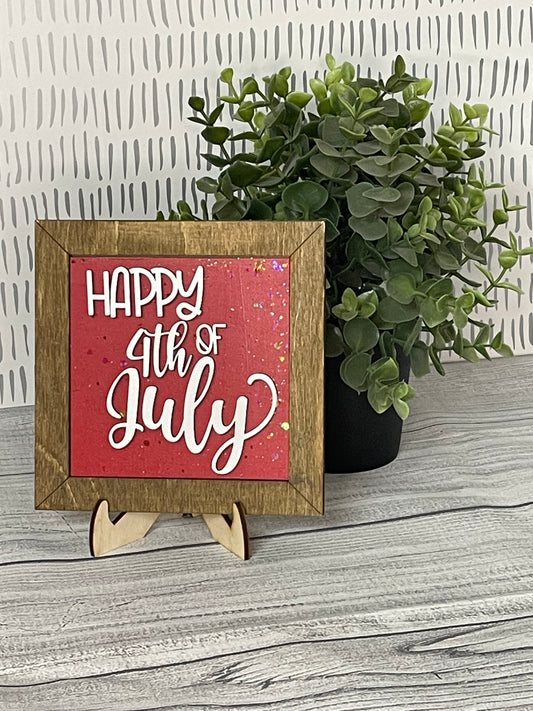 Happy 4th of July- 4th of July Interchangeable Tile