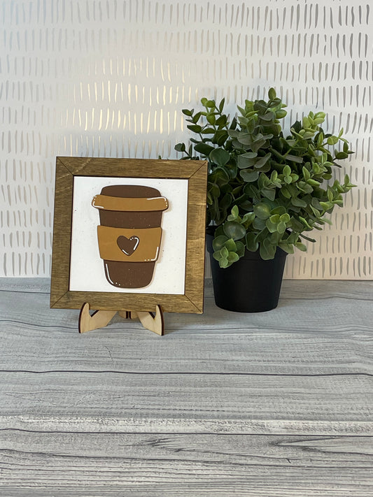 To Go Cup- Coffee Interchangeable Tiles