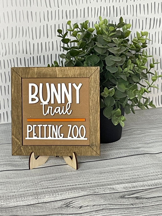 Bunny Trail Petting Zoo- Easter Interchangeable Tile