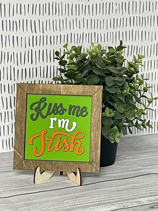 Kiss Me I’m Irish- St. Patrick’s Day Interchangeable Tile