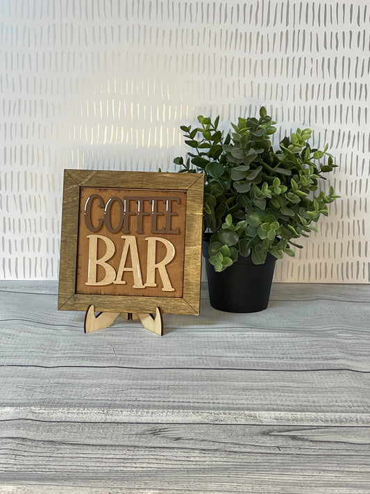 Coffee Bar- Coffee Interchangeable Tiles