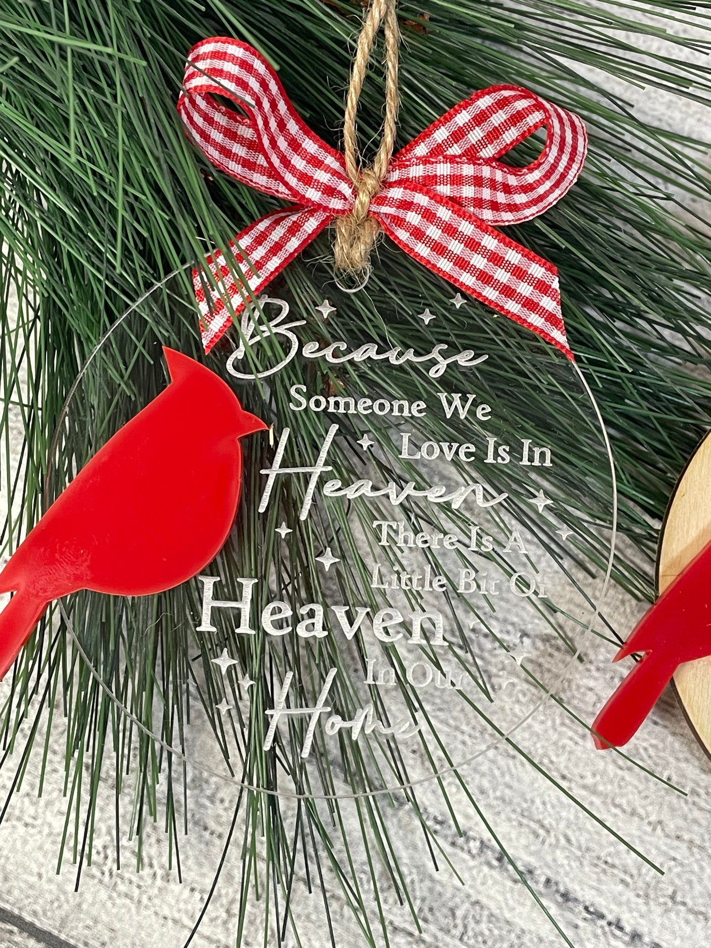 Someone We Love is in Heaven Ornament; Cardinal Remembrance Ornament; Remembrance Ornament Gift; Cardinal Ornament