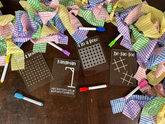 Reusable Dry Erase Travel Board Game For Kids