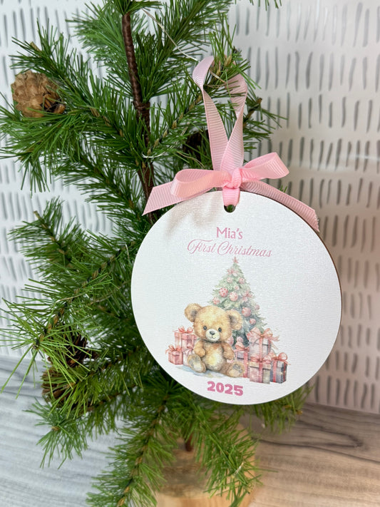 Personalized Baby's First Christmas Ornament; Baby Boy Ornament; Baby Girl Newborn Gift; Baby Stocking Stuffer