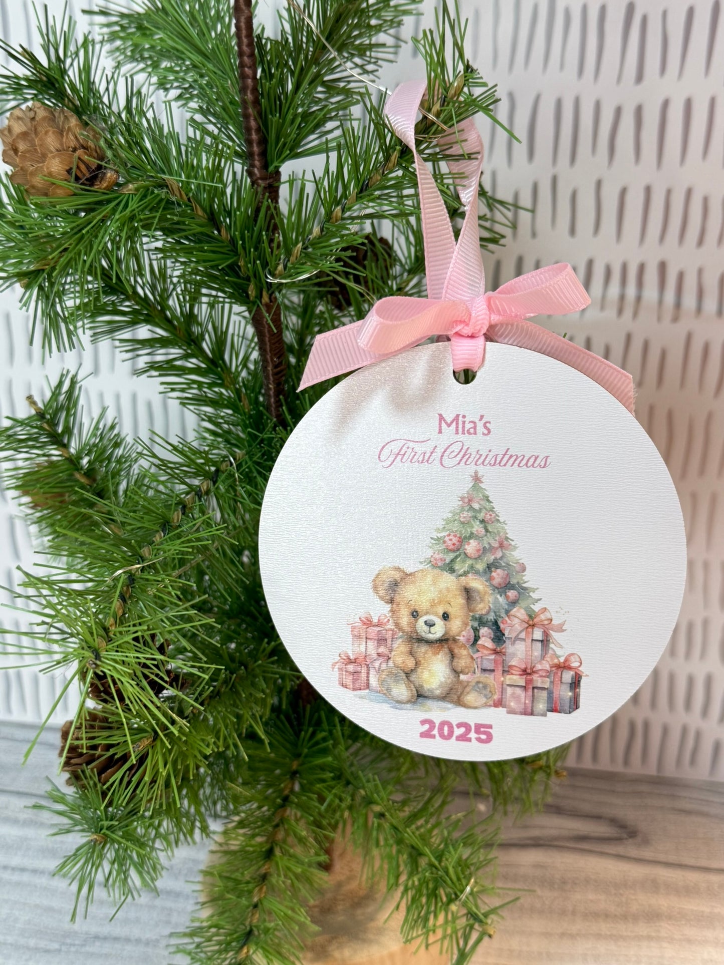 Personalized Baby's First Christmas Ornament; Baby Boy Ornament; Baby Girl Newborn Gift; Baby Stocking Stuffer