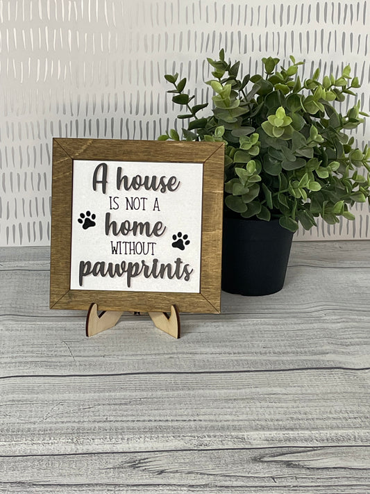 House Home Pawprints-  Pet Interchangeable Tiles