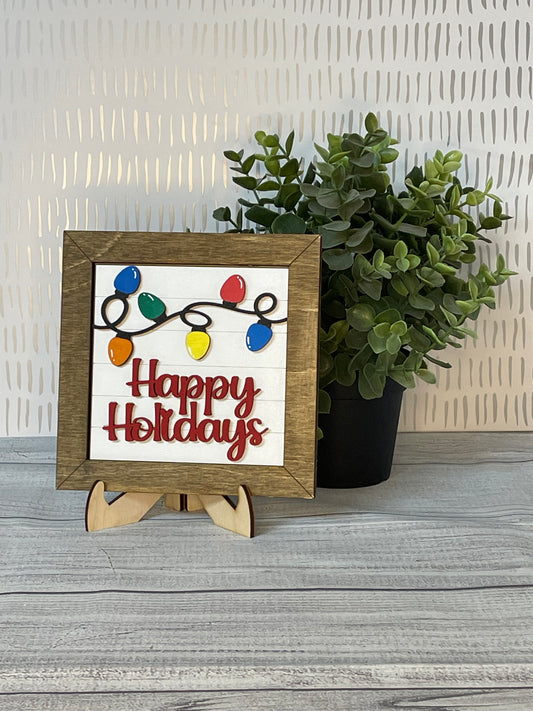 Happy Holidays- Christmas Interchangeable Tiles