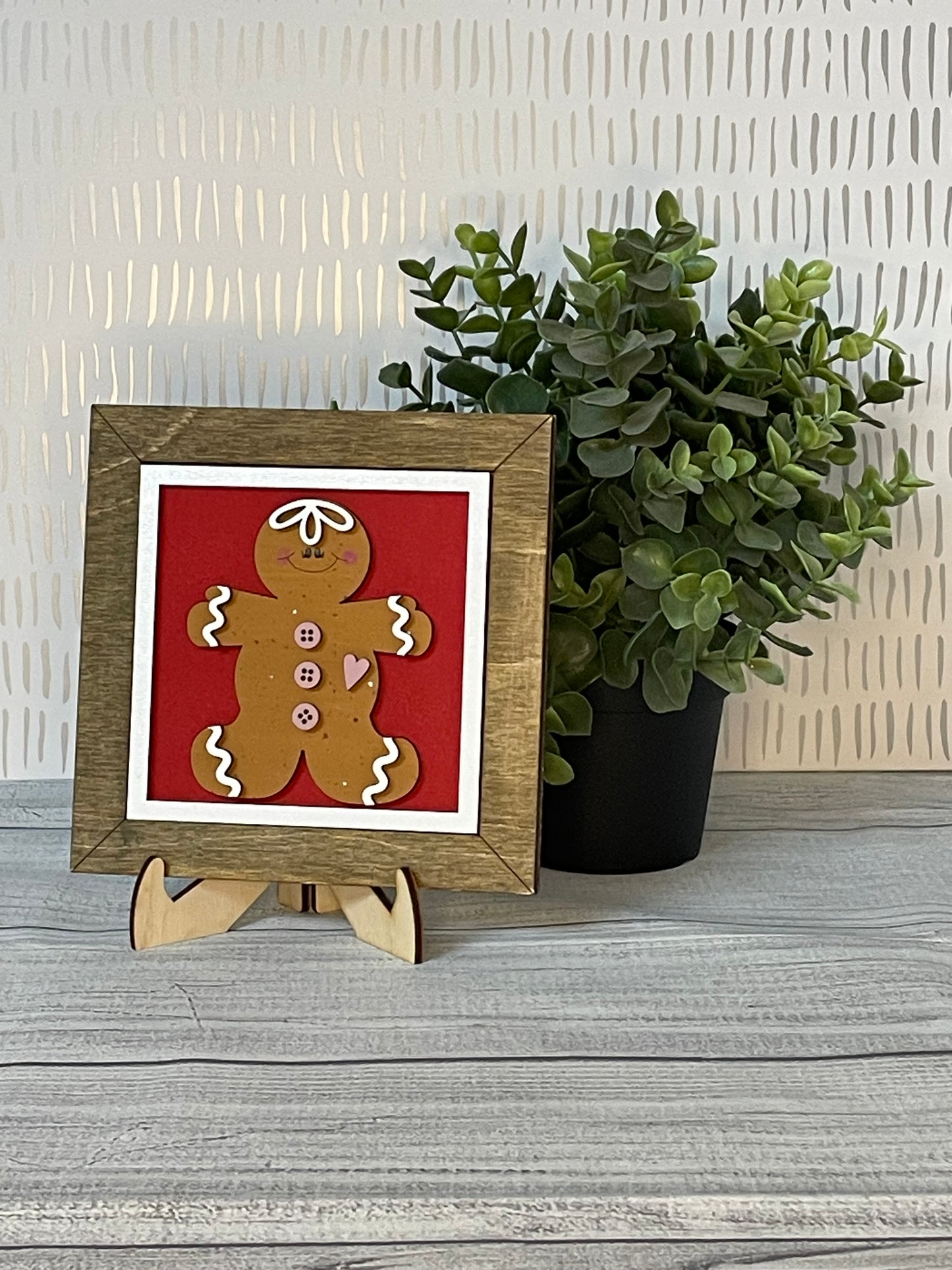 Gingerbread Girl- Christmas Interchangeable Tiles