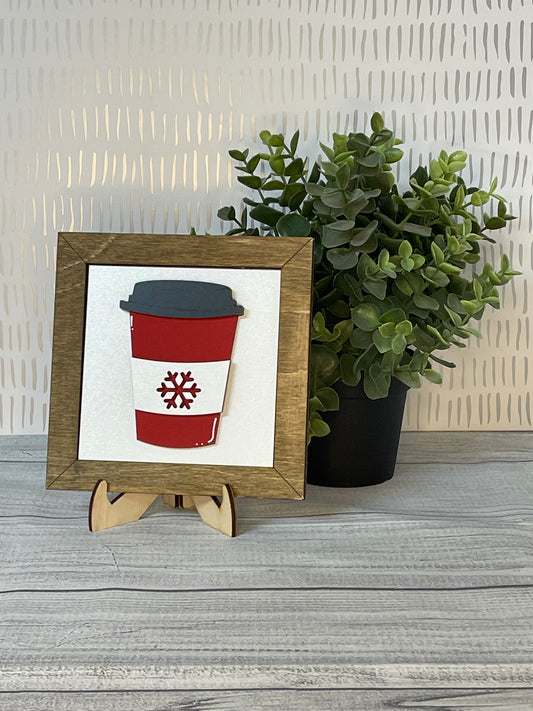 Hot Cocoa Cup- Christmas Interchangeable Tiles