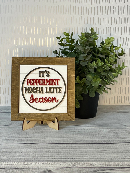 Peppermint Mocha Season- Christmas Interchangeable Tiles