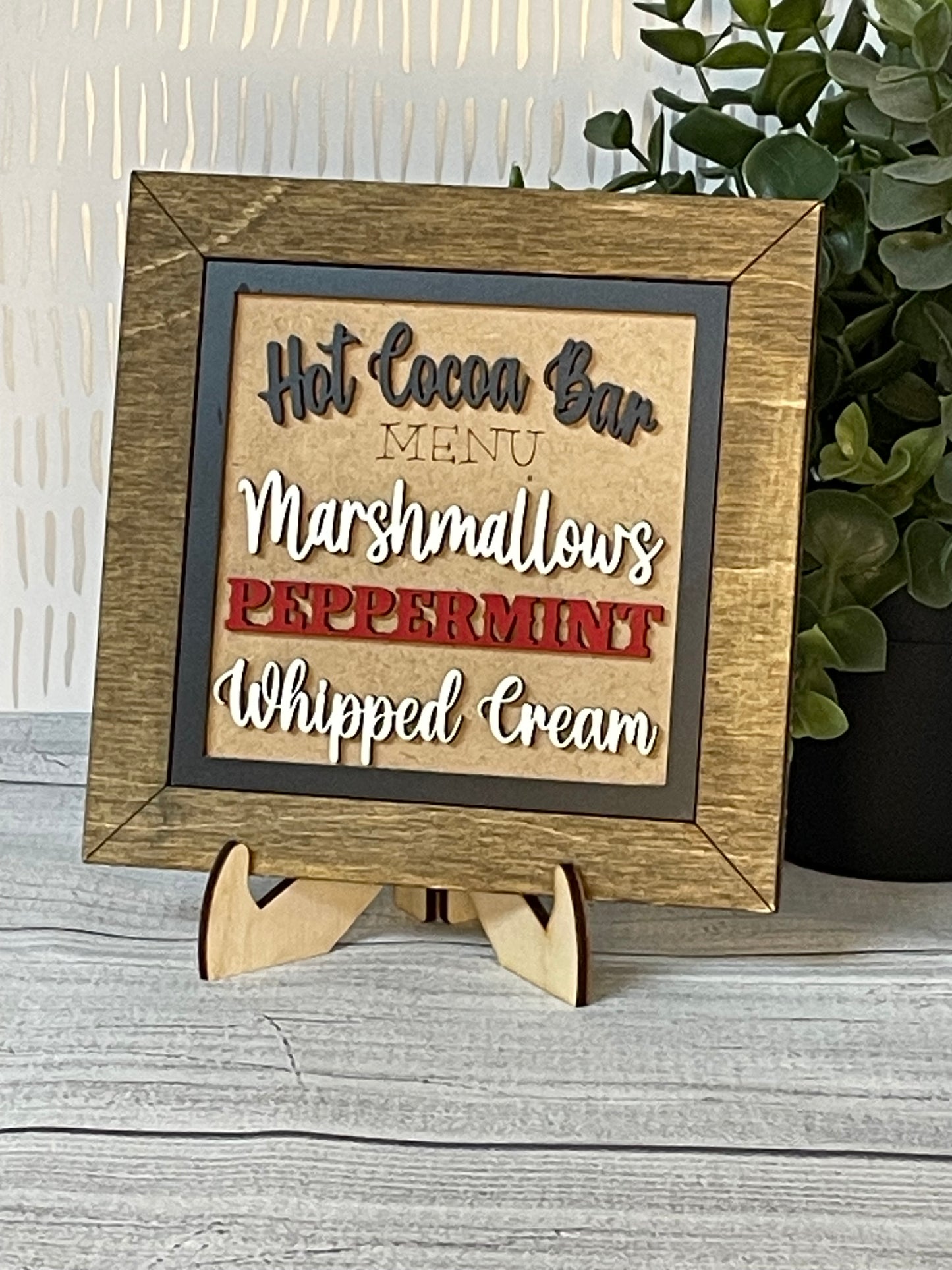 Hot Cocoa Bar Menu- Christmas Interchangeable Tiles