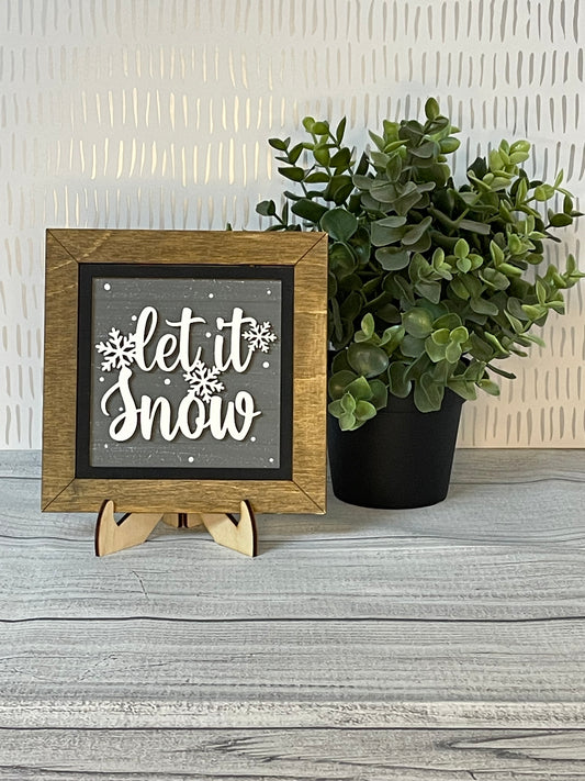 Let It Snow-  Winter Interchangeable Tiles