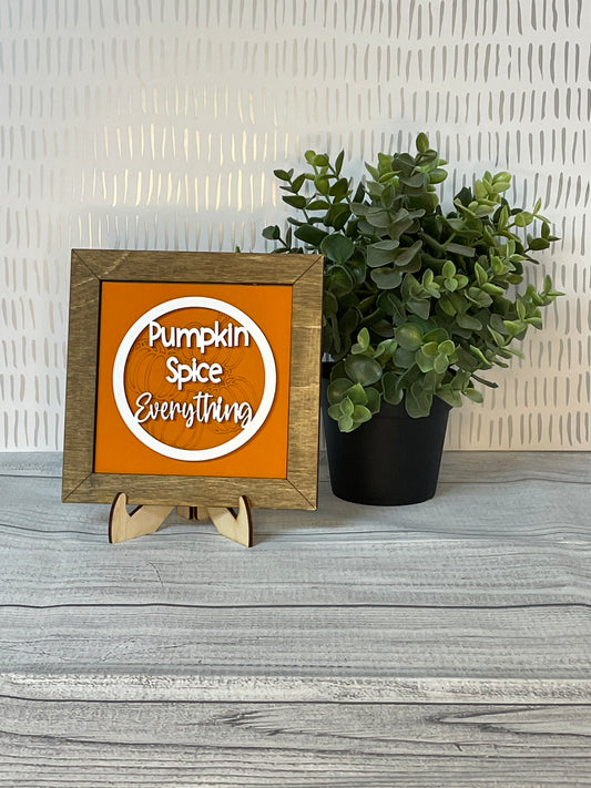 Pumpkin Spice Everything-  Fall Interchangeable Tiles
