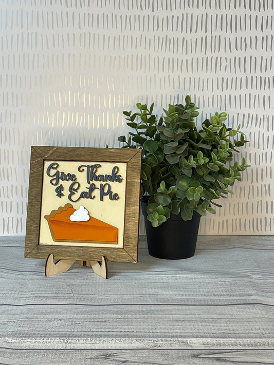 Give Thanks & Eat Pie-  Fall Interchangeable Tiles