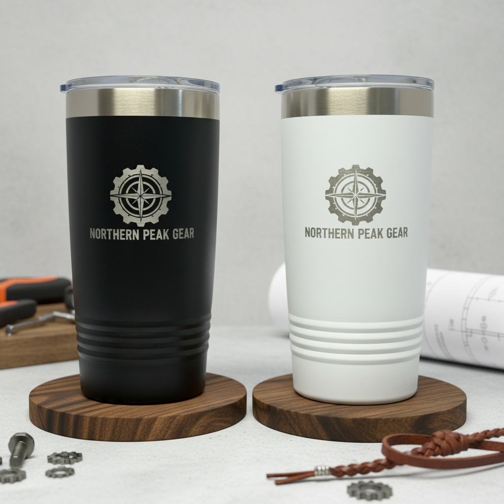 Colorful Polar Camel 20 oz. stainless steel tumblers available for custom corporate engraving